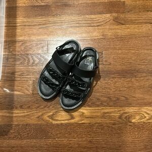Black chain sandal
